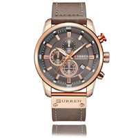 Reloj Curren Hombre Cuero Marrón CUR-66