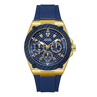 Reloj Guess Acero Azul con Dorado y Silicona Azul U1049G9