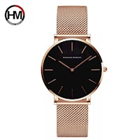 Reloj Mujer Hannah Martin Acero Oro Rosa y Negro HAN-M-2