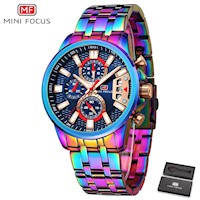 Reloj Minifocus Acero Multicolor MIN-23