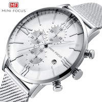 Reloj Minifocus Acero Plateado MIN-33