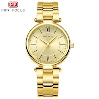 Reloj Mujer Minifocus Acero Dorado MIN-M-10