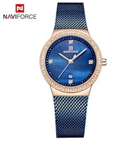 Reloj Mujer Naviforce Acero Oro Rosa y Azul NAV-M-4
