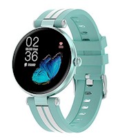 Reloj inteligente TEROS TE-8088G, 1.19" AMOLED, IP68, bluetooth 5.1, verde claro