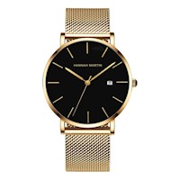 Reloj Hannah Martin Hombre Acero Dorado HAN-40