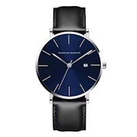 Reloj Hannah Martin Hombre Cuero Negro HAN-41