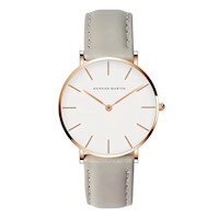 Reloj Hannah Martin Mujer Cuero Gris HAN-M-23