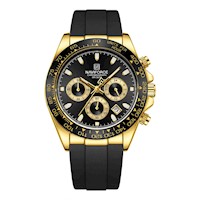 Reloj Naviforce Hombre Negro y Dorado NAV-136