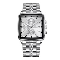 Reloj Poedagar Hombre Acero Plateado POE-25