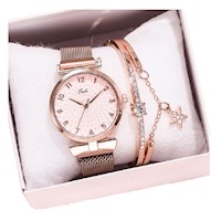 Set de Reloj + Pulcera de Lujo para mujer-