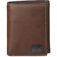 BILLETERA LEVI'S TRIPLE ELEGANTE Y DELGADA PARA HOMBRE, INCLUYE VENTANA DE