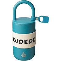 VASO DE CAFÉ CON TAPA Y ASA, AISLADO EN ACERO INOXIDABLE, IDEAL PARA BEBIDAS