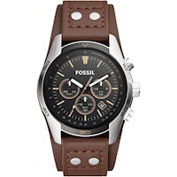 RELOJ FOSSIL COACHMAN PARA HOMBRES, CRONÓGRAFO EN ACERO INOXIDABLE Y CUERO,
