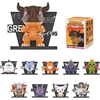 POP MART FIGURAS DE IMANES PARA NEVERA DIGIMON, CAJA CIEGA CON DISEÑO