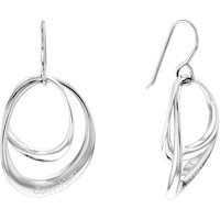 PENDIENTES CALVIN KLEIN FISHY PARA MUJER CON ACABADO PULIDO Y CONTORNOS