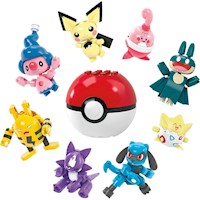 CONSTRUCCIÓN MEGA POKÉMON: 8 PERSONAJES, POKÉ BALL INCLUIDA, COMPATIBLES CON