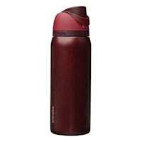 BOTELLA DE AGUA OWALA FREESIP DE ACERO INOXIDABLE GUINDA, IDEAL PARA VIAJES Y