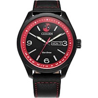 CITIZEN ECO-DRIVE MARVEL 'HERE COMES DEADPOOL', CAJA ACERO INOXIDABLE NEGRO,