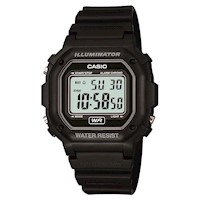 RELOJ DIGITAL CASIO F108WH RESISTENTE AL AGUA CON LED Y CRONÓMETRO