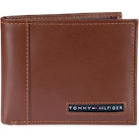 CARTERA TOMMY HILFIGER DE CUERO PARA HOMBRE CON VENTANA DE IDENTIFICACIÓN Y