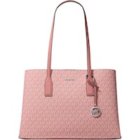 MICHAEL KORS RUTHIE BOLSO TOTE MEDIANO, DISEÑO ESTRUCTURADO, LONA CON LOGOTIPO