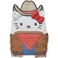 BOLSO HOMBRO LOUNGEFLY SANBK0475 AZUL HELLO KITTY WESTERN COSPLAY CON DOBLE