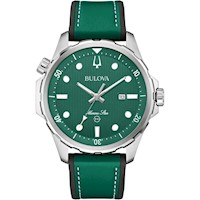 BULOVA RELOJ MARINE STAR DE CUARZO ACERO INOXIDABLE PARA HOMBRE, CORREA DE