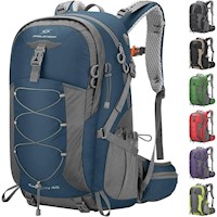 MOCHILA MAELSTROM AZUL MILITAR SENDERISMO 40L IMPERMEABLE CON FUNDA LLUVIA