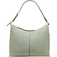 CALVIN KLEIN MAX TOP ZIP BOLSO DE HOMBRO HOBO CON DISEÑO ELEGANTE Y