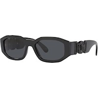 GAFAS DE SOL VERSACE CON MONTURA NEGRA Y LENTES GRISES OSCURAS PARA HOMBRE,