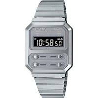 RELOJ CASIO VINTAGE A100WE-7B: DIGITAL, ALARMA, CRONÓGRAFO, RETROILUMINACIÓN,