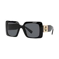LENTES SOL VERSACE 0VE4405GB1/8754 RECTANGULARES VE 4405 PLÁSTICO NEGRO Y