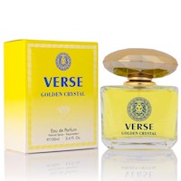 PERFUME VERSE GOLDEN CRYSTAL, AROMA FLORAL AFRUTADO CON NOTAS CÍTRICAS Y BASE