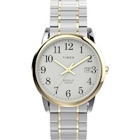 RELOJ TIMEX EASY READER PARA HOMBRE CON ESFERA BLANCA Y BRAZALETE DE ACERO