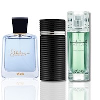 RASASI FATTAN COLECCIÓN MASCULINA: INCLUYE PERFUMES FATTAN, SHUHRAH Y EGRA