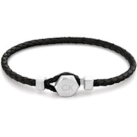 PULSERA DE CUERO CALVIN KLEIN PARA HOMBRE CON CIERRE FÁCIL Y ESTILO MODERNO