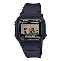 RELOJ DIGITAL CASIO W217H, RESISTENTE AL AGUA, CON CRONÓMETRO, LUZ LED Y BATERÍ