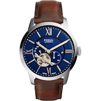 RELOJ FOSSIL TOWNSMAN AUTOMÁTICO PARA HOMBRE CON DISEÑO ESQUELETO, ACERO Y