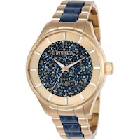 INVICTA RELOJ DE DOS TONOS PARA MUJER, PANTALLA ANALÓGICA CON MOVIMIENTO DE
