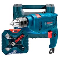 Taladro Percutor Gsb 550 Re Bosch 550W+ X-Line 34 Accesorios