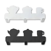 Pack x2 Ganchos perchas de metal resistentes - diseño de cocina