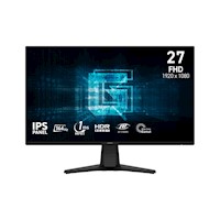 MONITOR PLANO GAMING MSI G275L E14, 27" FHD IPS, 144 HZ, 1 MS, HDMI, DP, COLOR NEGRO