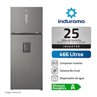 Refrigeradora de 466 Lts con Dispensador de Agua Indurama RI-529DI Silver