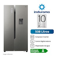 Refrigeradora Side By Side de 508 Lts No Frost Indurama RI-788DI Cromada