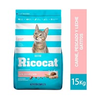 Ricocat Gatitos Carne, Pescado y Leche 15 Kg