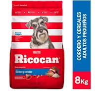 Comida Perro Adulto Pequeño Ricocan Cordero y Cereales 8kg
