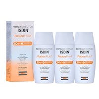 Trio Fotoprotector ISDIN Fusión Fluid SPF50 + 50ml