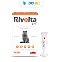 Rivolta 0.06 de 2.6 a 7.5 Kg x 1 Pipeta - Antipulgas y Antiparasitario para Gato