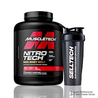 Proteína Nitrotech Whey Gold 5 Lb Cookies and Cream +Shaker