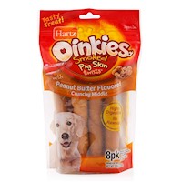 Snacks Para Perros Oinkies Pig Skin Twists Hartz 8Un